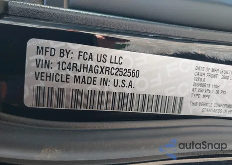 2024 Jeep Grand Cherokee Laredo X 4X4 from USA, damaged, VIN 1C4RJHAGXRC252560